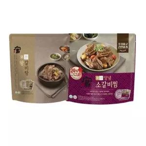 궁 왕갈비탕 1kgx2 +당면+양념소갈비찜 1kgx2+당면 코스트코 잡화마켓2605