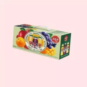 해태음료 썬키스트 훼미리 달콤한 행복세트 오렌지 포도 사과 180ML12입 4750763