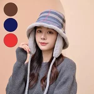 [셀러허브 패션][HY65K182_66]귀마개 겨울 방한 기본 털모자 버킷햇 (50151641)