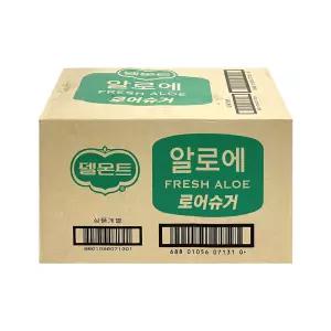 롯데칠성 델몬트 알로에 400ml PET 20개 로어슈거 음료 과일 주스