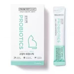 프롬벳 고양이 순수스틱 영양제 12회분 장건강 유산균 1개