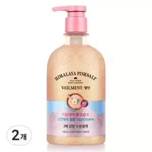 벨먼 스킨워시 스파 수분광채 스크럽 바디 클렌저 히말라야 핑크솔트 580ml 2개