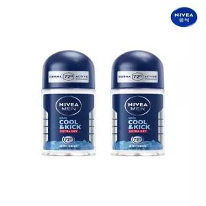 [니베아]니베아 맨 데오드란트 롤온 쿨 앤 킥 50ml 2개