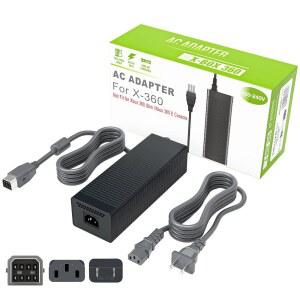 Xbox 360 콘솔용 RuntoGOL AC 어댑터, 203W 전원 공급 장치(코드 포함), 팻 교체 벽돌(Xbox360 슬림 / Xbox360 E 콘솔에는 적합하지 않음)