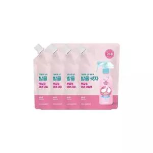 온더바디 코튼풋 발을씻자 풋샴푸 비누향 리필 500ml 4개