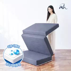 몽스홈 국내생산 원룸 바닥 단단한 3단 접이식 접는 침대 토퍼 매트리스 10cm 멀티싱글(MS)