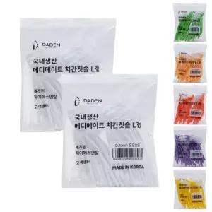 국내생산  치간칫솔 L형 100개입