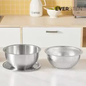 에버스텐 믹싱볼+채반세트 대(24cm)/커버포함