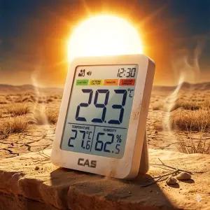 카스 CAS 스마트 체감온도계 온습도계 T701 디지털LCD 벽걸이 자석 탁상스탠드 백라이트