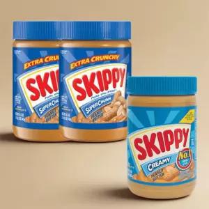 스키피 땅콩버터 462g 슈퍼청크 2개+크리미 1개 피넛버터 땅콩스프레드 SKIPPY
