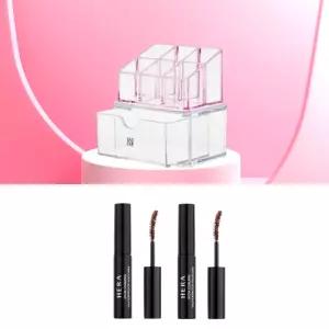 헤라 립정리함+헤라 리치 컬링 워터프루프 마스카라 브라운 3g 2개 세트