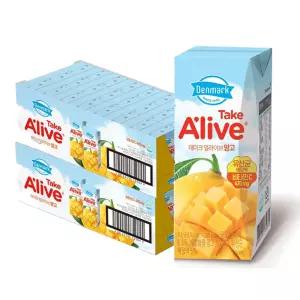 덴마크 테이크 얼라이브 망고주스 200ml x 48개 대용량