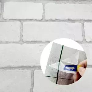 옳은유통 셀프시공 스마트 벽지 라이트 클래식 벽돌 1mX10m/ 셀프 인테리어 접착식 도배 붙이는 단열 벽지