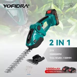 예초기 요피드라 전기 울타리 트리머 20000rpm 가정용 잔디깎이 정원용 전지가위 잔디 전동 공구마키타 호