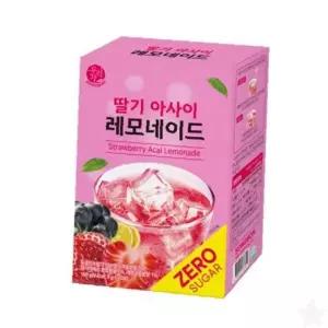 딸기아사이베리 새콤달콤 제로 무설탕 레몬맛 티백형태 냉침용 여름음료