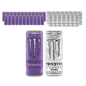 몬스터 에너지 울트라, 355ml, 24개 + 바이올렛, 355ml, 24개