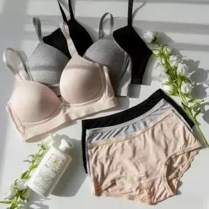 [텐바이텐][75A~100C] 컴포트 뱀부 노와이어 브라팬티속옷세트 m4501_1912