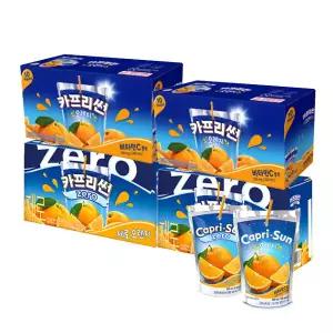 농심 카프리썬 오렌지+ZERO 제로 오렌지 200mlx각20팩(40팩)