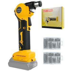 무선 팜 타정기 타카 자동 해머 파워 프레이밍 0-90 ° 조정 가능 드릴, DEWALT 호환 20V 배터리 없음