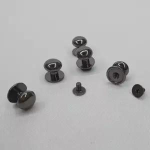 가죽공예 부자재 단추 솔트레지 흑니켈 10mm 5P (WAF69C2)