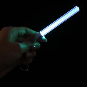 69HA 내구성 글로우 펜 플래시 토치 마술 지팡이 스틱 Lightsaber LED 라이트 키 체인 새로운