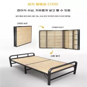 접이식 철제 공간활용 휴대용 프레임 이동식 매트리스 원룸 간이 철재 깔판