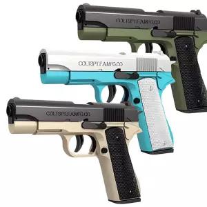 학교 권총 장난감 콜트 M1911 너프건 탄피 자동 총 3color 장남감총 자동총 서치101