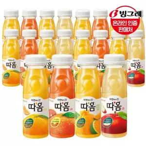 [빙그레] 따옴 주스 4종 20병 /천혜향/자몽/오렌지/사과