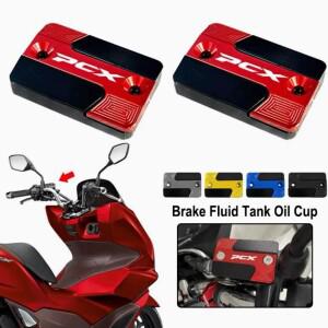 혼다 PCX125 용 1pc 알루미늄 합금 브레이크 유체 저장소 커버 CNC 오일 컵 캡 오토바이 수정 액세서리