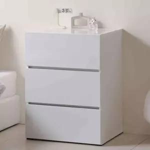사안 L3141 화이트 3단 서랍장 600 1color 수납서랍장