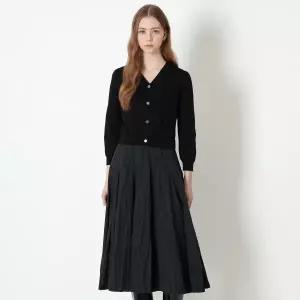 [롯데백화점]키이스 다이아몬드 니트 플레어 원피스 KE26S1FRD3099