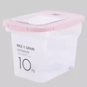 ( )쌀통 10kg 밀폐 잡곡통 보관 정리 뚜껑 제습제
