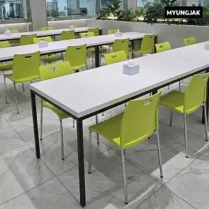 [명작가구]아도니스 의자 국내생산 완조립 업소용 식당 카페 휴게실 플라스틱의자