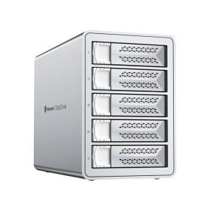 요타마스터 VN500RU3 5 베이 RAID 하드 드라이브 인클로저, 2.5인치 및 3.5인치 SATA HDD/SSD용 알루미늄 USB3.0 DAS, 110TB 지원(5x22TB), 1, 5, 10, JBOD(디스크리스)