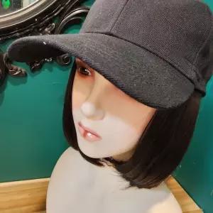 [룽스_65]단발 여성가발 가발 베이직 일체형 모자가발