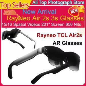 RayNeo Air 2s 3s 안경 포켓 TV 시계 Google TV Hulu YouTube 보기 iPhone 15/16 공간 비디오 201인치 화면