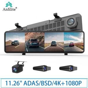 12인치 차량용 블랙박스 휴대용 360 °   파노라마 카메라 4K +HD 1080P ADAS+BSD 블랙박스 주차 모니터링