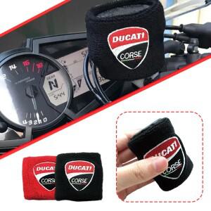 바이크 오토바이 자수 전면 유체 오일 브레이크 저장소 양말 커버 Ducati Monster 695 696 795 796 Panigal