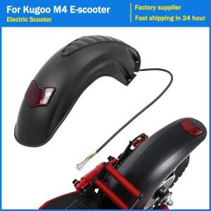 KUGOO M4 킥스쿠터용 10인치 전면 머드가드, 브레이크 라이트가 있는 확장형 후면 펜더, 전면 머드 가드 보