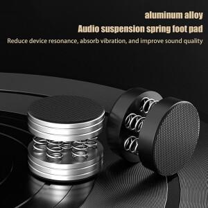 오디오 CD HiFi 앰프 스피커 턴테이블 플레이어용 1개 쇼크 스파이크 알루미늄 합금 스프링 댐핑 패드