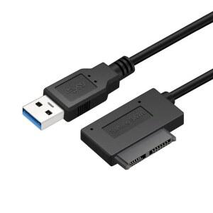 외장cd롬 Sata to USB 어댑터 컨버터 케이블 노트북용 빠른 데이터 전송 광학 드라이브 CD DVD ROM 슬림 라인 드라이브 13