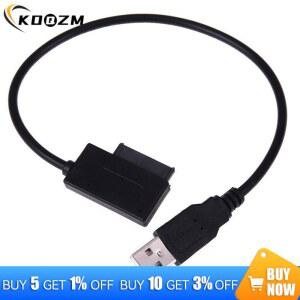 외장cd롬 노트북 노트북용 광학 드라이브 케이블 어댑터 블랙 USB to 13 슬림 Sata ide Cd DVD