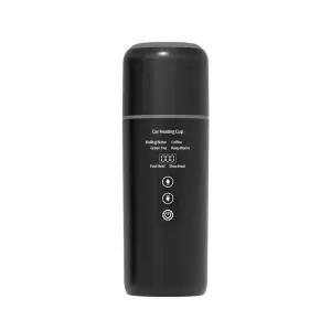 전기 포트 텀블러 V4V 온수 보온 500ml 여행용 A 차량용 대용량 블랙