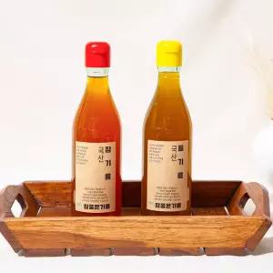 [더조은] 유수한 국산 참기름+들기름 350ml+350ml