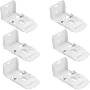 LT Easiyl 6pcs 튜브 직경 48x29mm 로마 블라인드 푸시 스프링 브래킷 페이스 고정 측면 와인더 헤드 레일