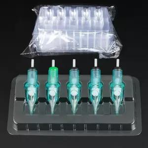 윌로디 50PCS 일회용 타투 카트리지 바늘 트레이 플라스틱 홀더