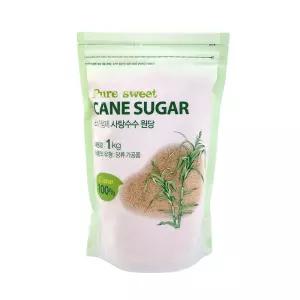 퓨어스윗 비정제원당 갈색설탕 6kg(1kgx6팩)/사탕수수당100/배송
