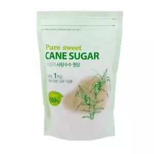 퓨어스윗 비정제원당 갈색설탕 7kg(1kgx7팩)/사탕수수당100 화학처리 NO