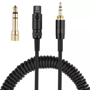 교체용 오디오 케이블 Beyerdynamic DT 1990 Pro 1770 990 X 770 헤드폰 AKG Q701 Q702용 6.35mm 어댑터