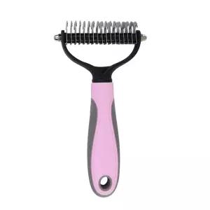 고양이 죽은털제거 고양이빗 대형견 대형 애완견빗 핑크 털갈이